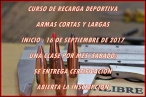 CURSO DE RECARGA DEPORTIVA - ABIERTA LA INSCRIPCION
